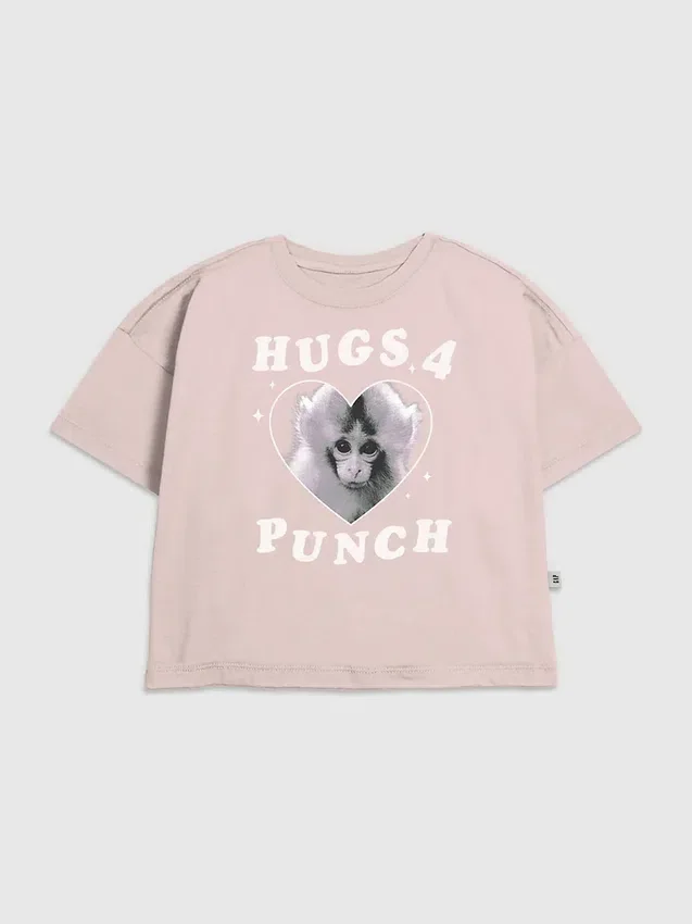 Kids Punch the Monkey Graphic T-Shirt