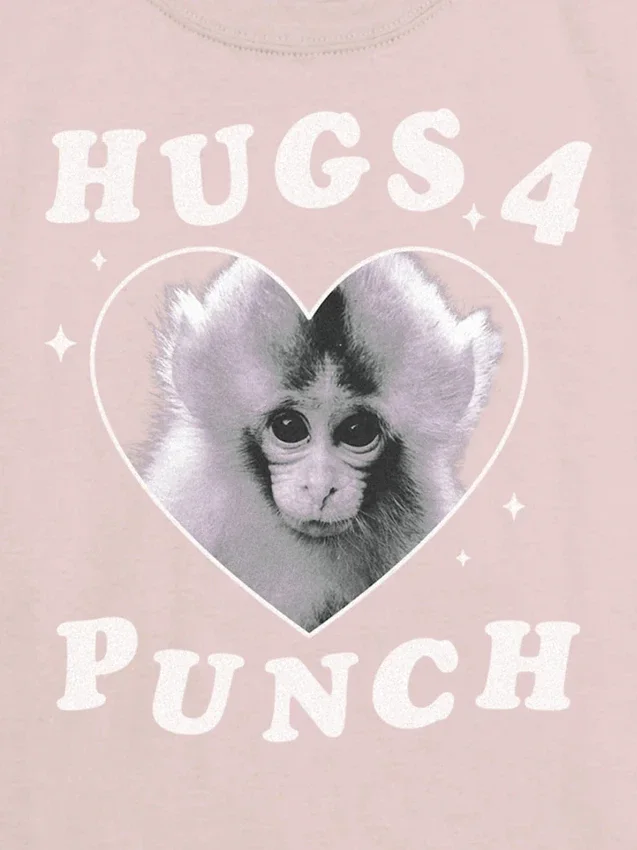 Kids Punch the Monkey Graphic T-Shirt