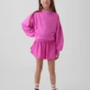 Kids Quick-Dry Butterfly-Hem Run Shorts