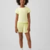 Kids Quick-Dry Butterfly-Hem Run Shorts