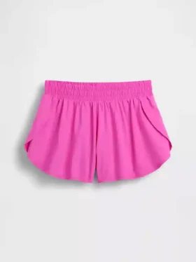 Kids Quick-Dry Butterfly-Hem Run Shorts