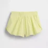 Kids Quick-Dry Butterfly-Hem Run Shorts