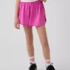 Kids Quick-Dry Butterfly-Hem Run Shorts