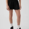 Kids Quick-Dry Butterfly-Hem Run Shorts