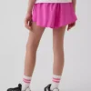 Kids Quick-Dry Butterfly-Hem Run Shorts