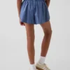 Kids Quick-Dry Butterfly-Hem Run Shorts