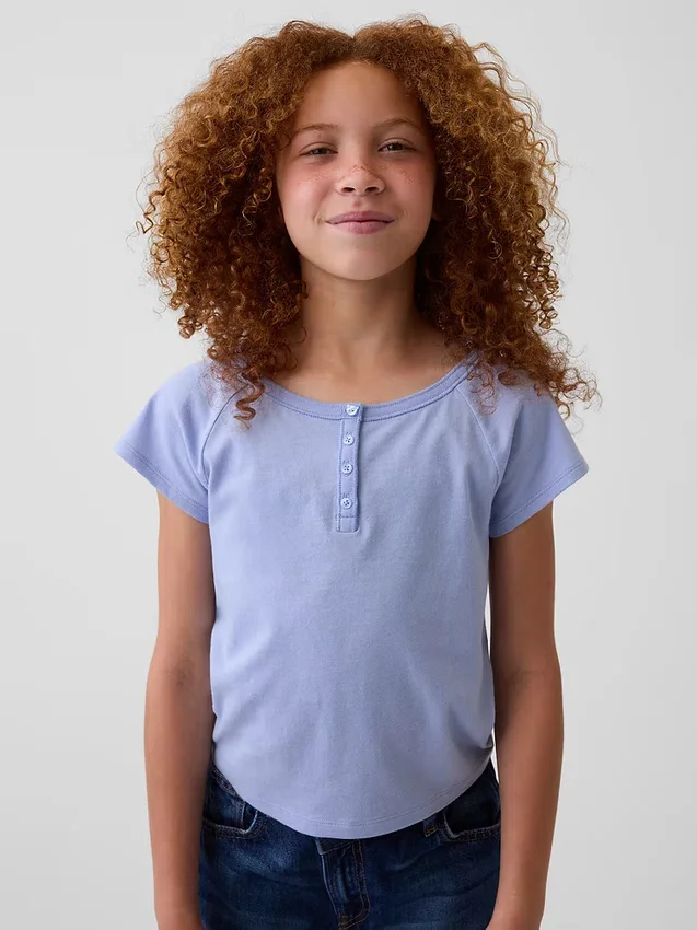 Kids Raglan Henley T-Shirt