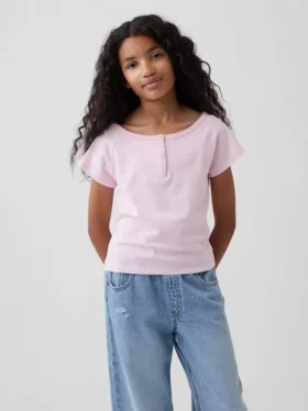 Kids Raglan Henley T-Shirt