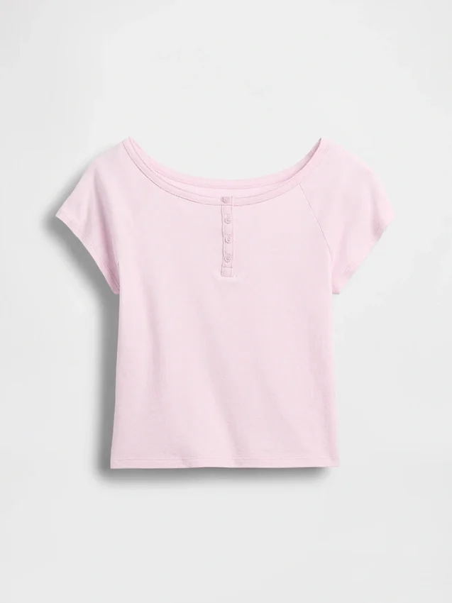 Kids Raglan Henley T-Shirt