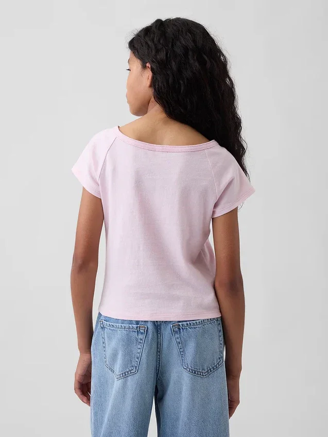 Kids Raglan Henley T-Shirt