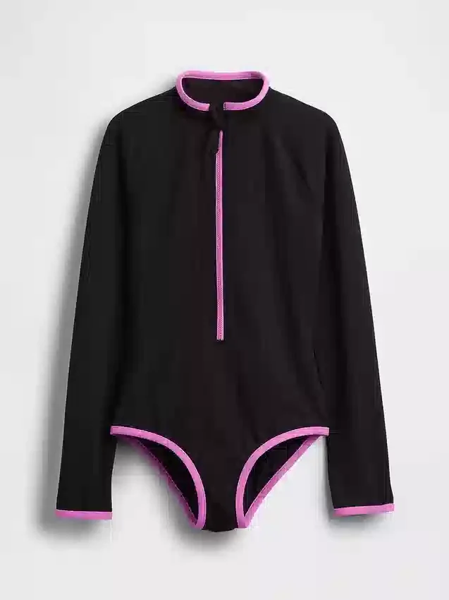 Kids Rash Guard One-Piece Swimsuit