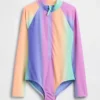 Kids Rash Guard One-Piece Swimsuit