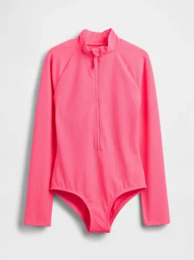 Kids Rash Guard One-Piece Swimsuit