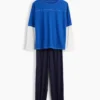 Kids Recycled Colorblock Pj Set