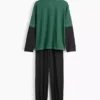 Kids Recycled Colorblock Pj Set