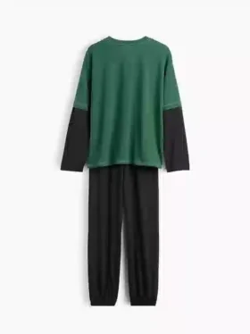 Kids Recycled Colorblock Pj Set