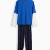 Kids Recycled Colorblock Pj Set