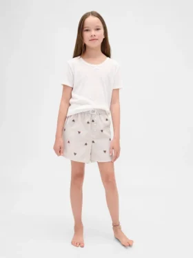 Kids Recycled Flannel Pj Boxer Shorts