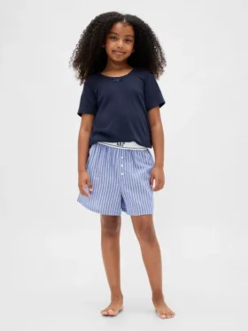 Kids Recycled Flannel Pj Boxer Shorts