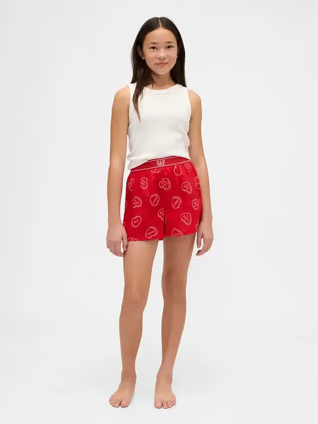Kids Recycled Flannel Pj Boxer Shorts
