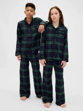 Kids Recycled Flannel Pj Set