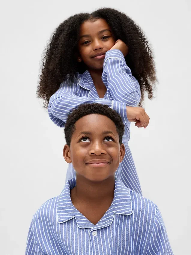 Kids Recycled Flannel Pj Set