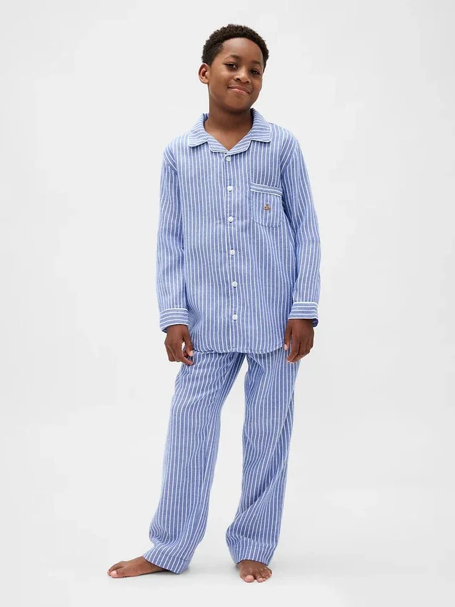 Kids Recycled Flannel Pj Set