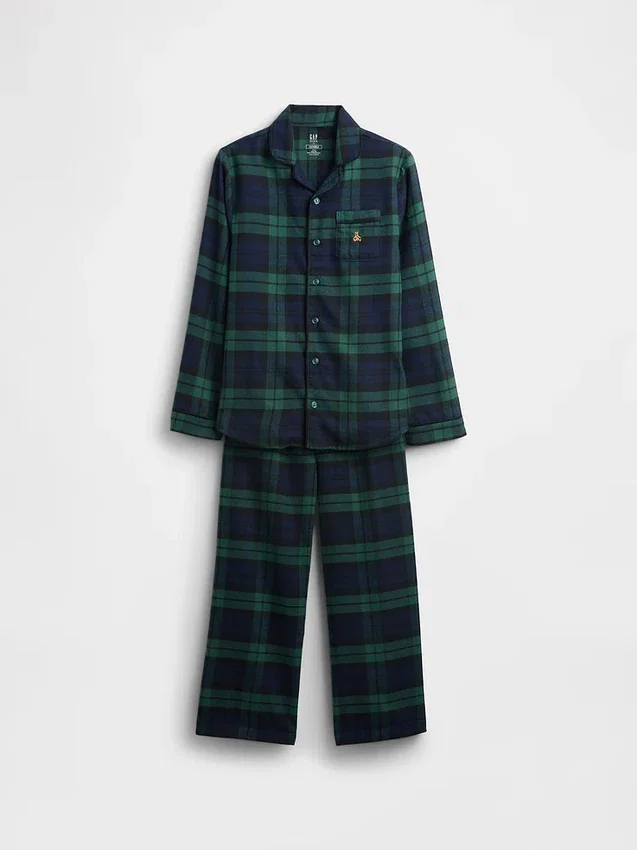 Kids Recycled Flannel Pj Set