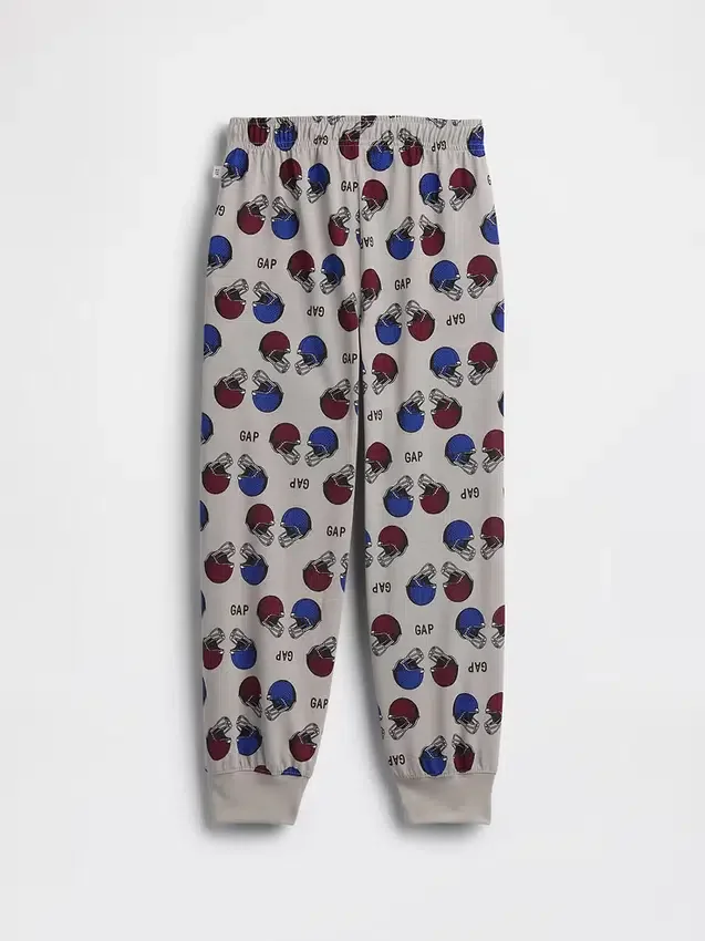 Kids Recycled Football Logo Pj Joggers