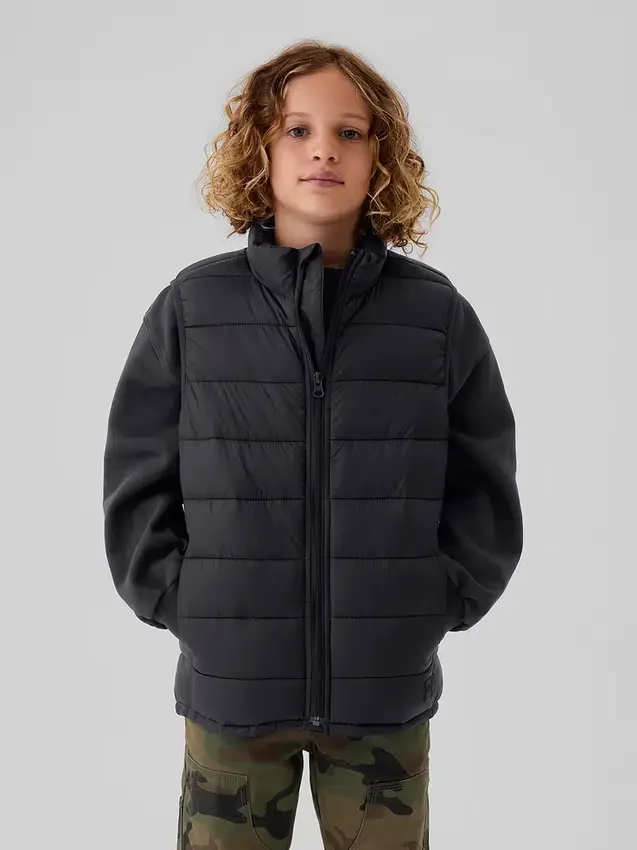 Kids Recycled Lightweight Puffer Vest