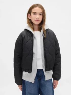 Kids Recycled Lightweight Quilted Puffer Jacket