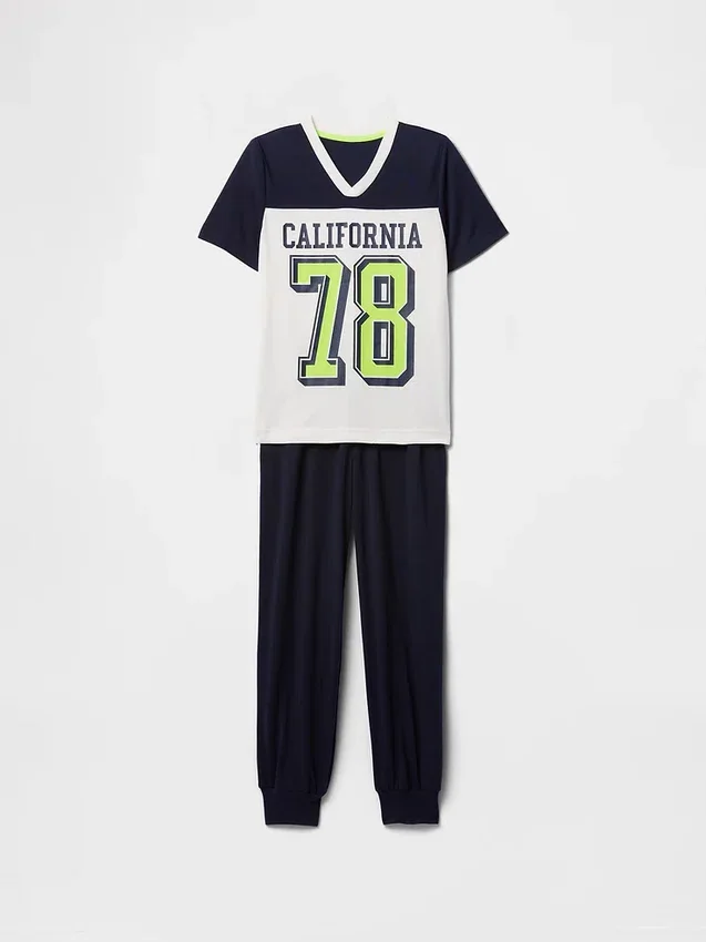 Kids Recycled Pj Jogger Set