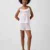 Kids Recycled Pj Ruffle Cami Short Set