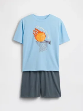 Kids Recycled Pj Short Set