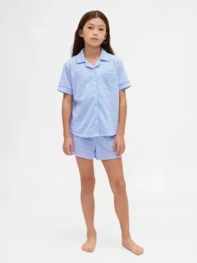 Kids Recycled Pj Short Set