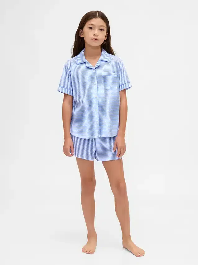 Kids Recycled Pj Short Set