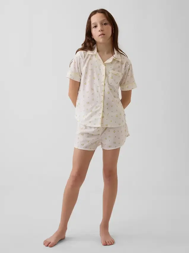 Kids Recycled Pj Short Set