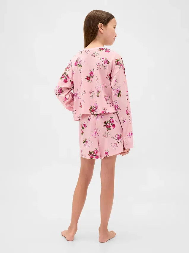 Kids Recycled Pj Short Set