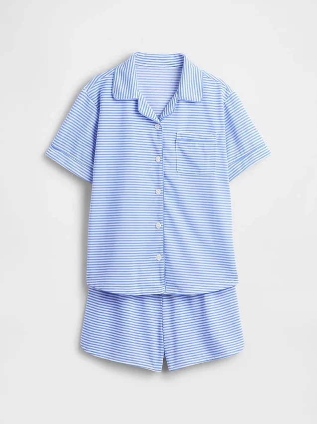 Kids Recycled Pj Short Set