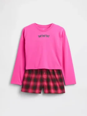 Kids Recycled Pj Short Set