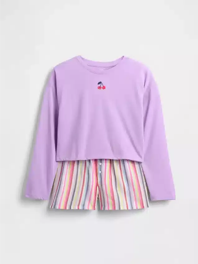 Kids Recycled Pj Short Set