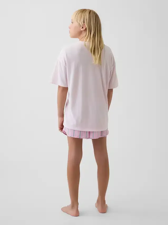 Kids Recycled Pj Short Set