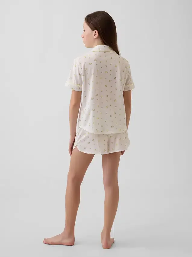 Kids Recycled Pj Short Set