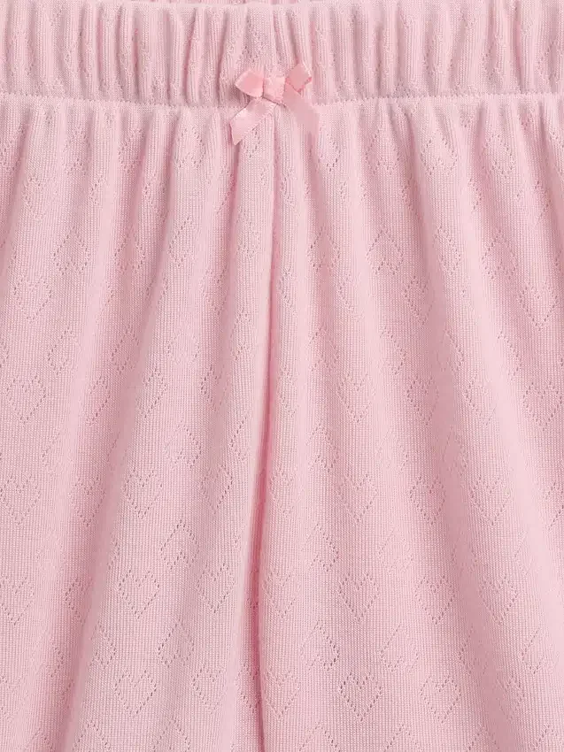 Kids Recycled Pointelle Pj Shorts