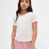 Kids Recycled Pointelle Pj T-Shirt