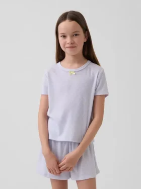 Kids Recycled Pointelle Pj T-Shirt