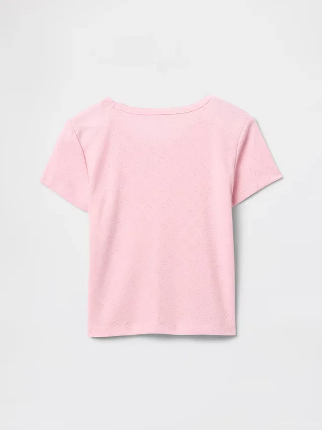 Kids Recycled Pointelle Pj T-Shirt