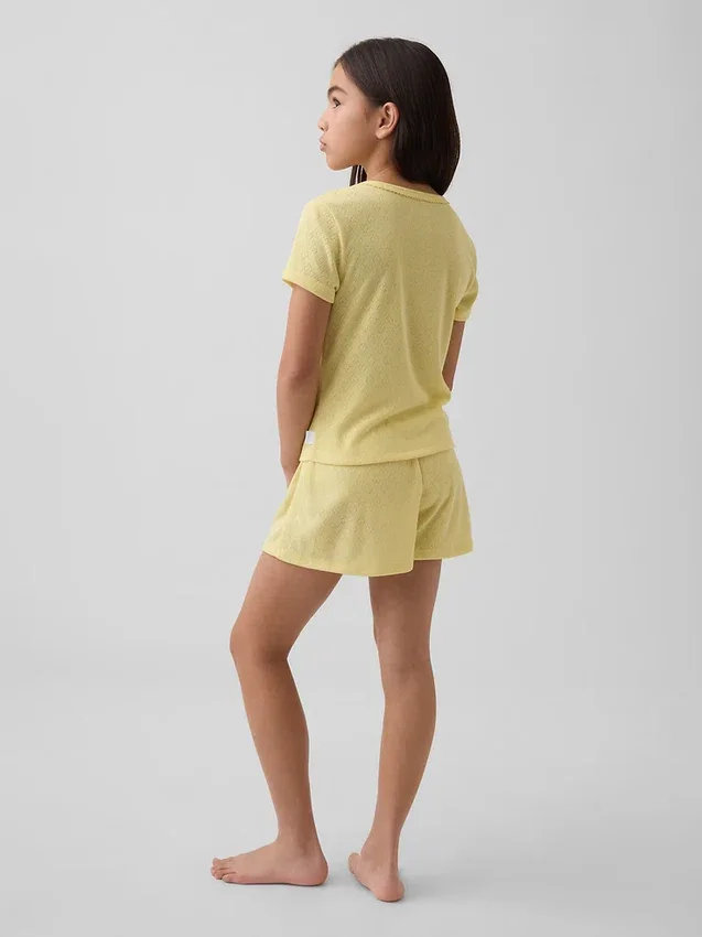 Kids Recycled Pointelle Pj T-Shirt