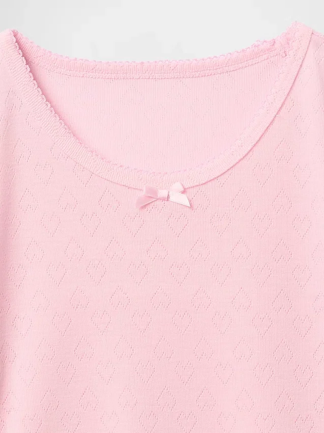 Kids Recycled Pointelle Pj T-Shirt