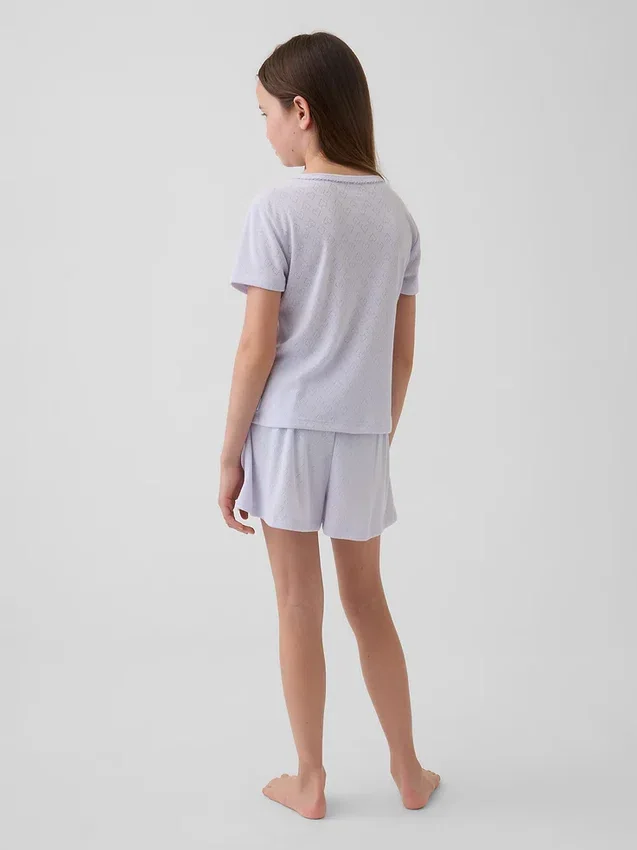 Kids Recycled Pointelle Pj T-Shirt